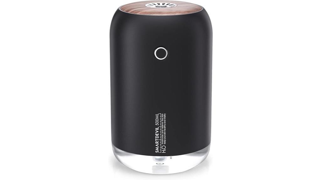 compact humidifier with night light