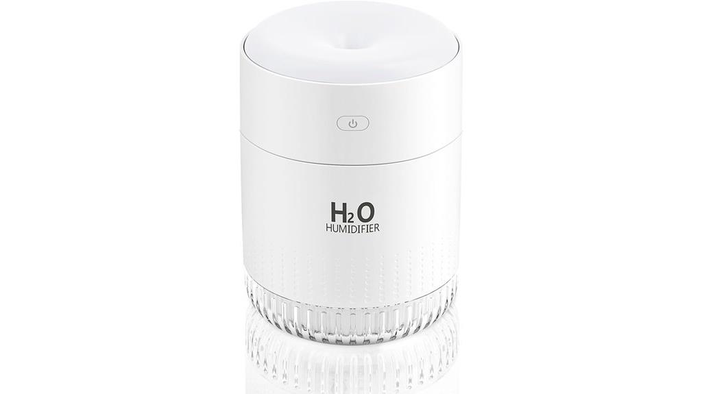 compact light night lit humidifier