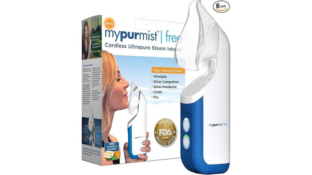 cordless steam inhaler device