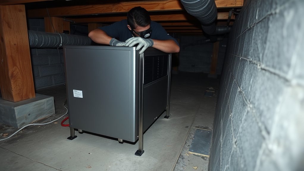 crawl space dehumidifier safety