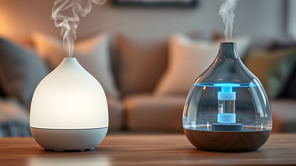 diffusers versus humidifiers differences