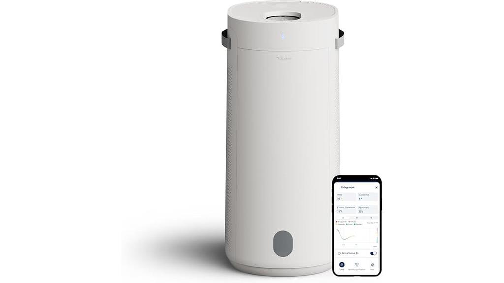 dual purifier humidifier with hepasilent