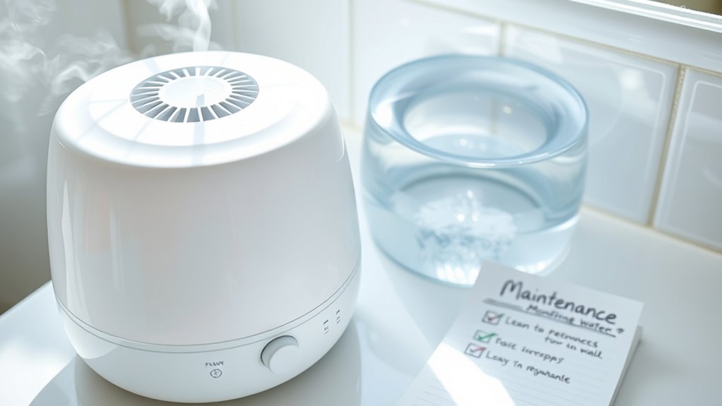 humidifier cleaning schedule guidelines