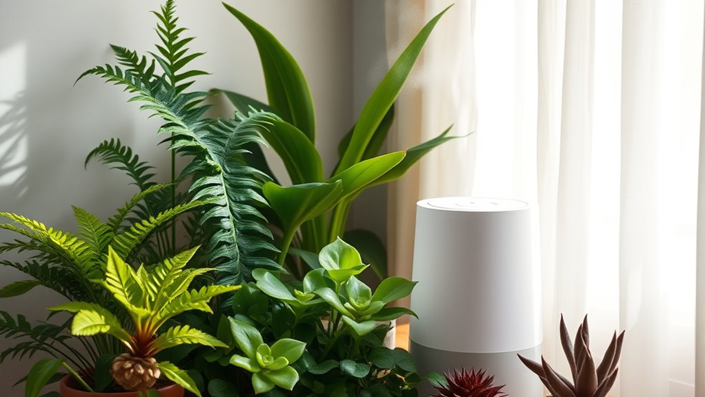 indoor humidity and greenery