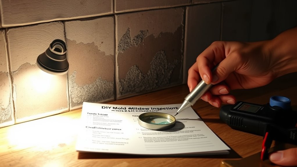inspect moisture and leaks