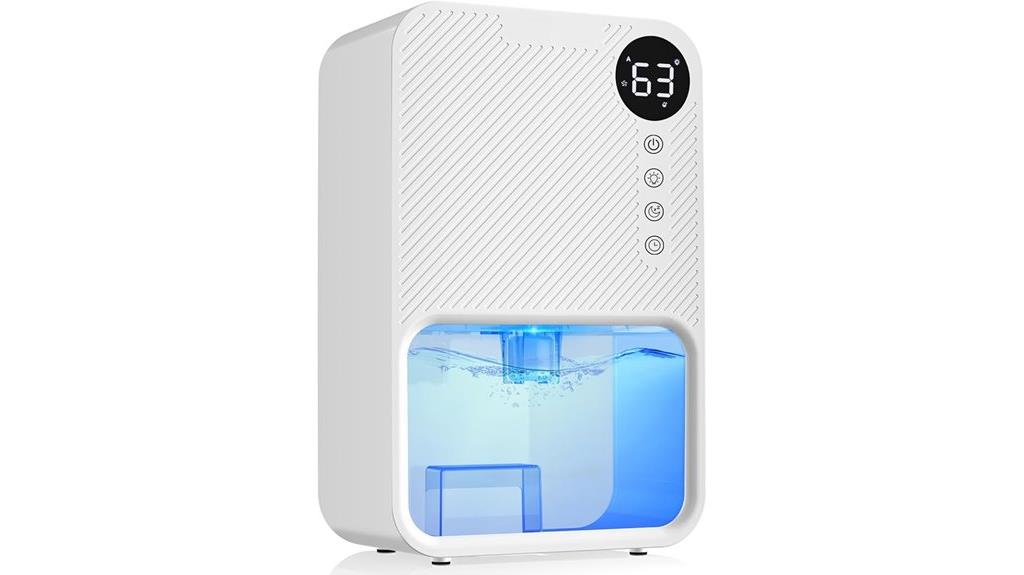 large capacity dehumidifier features