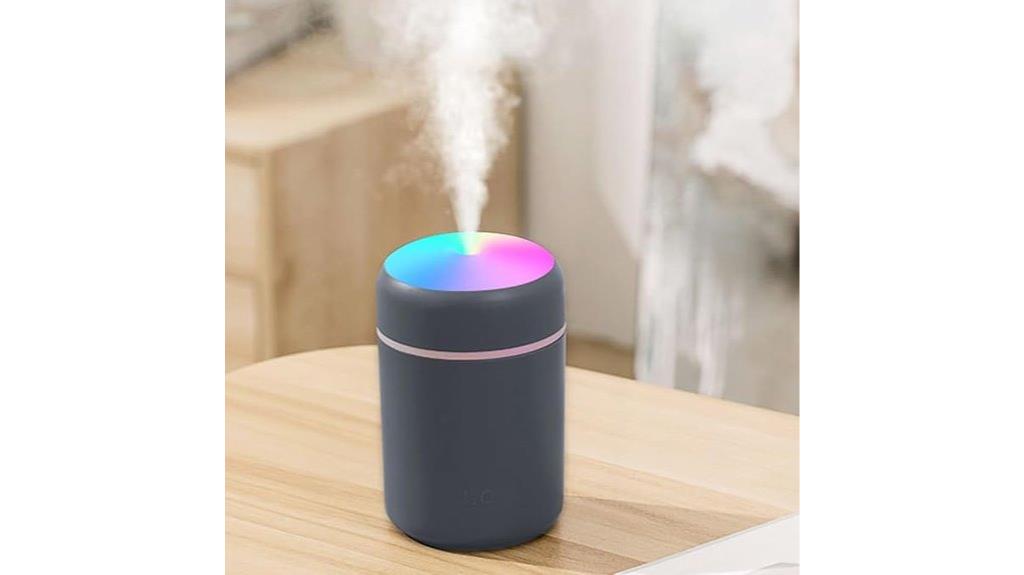 mini usb humidifier with light