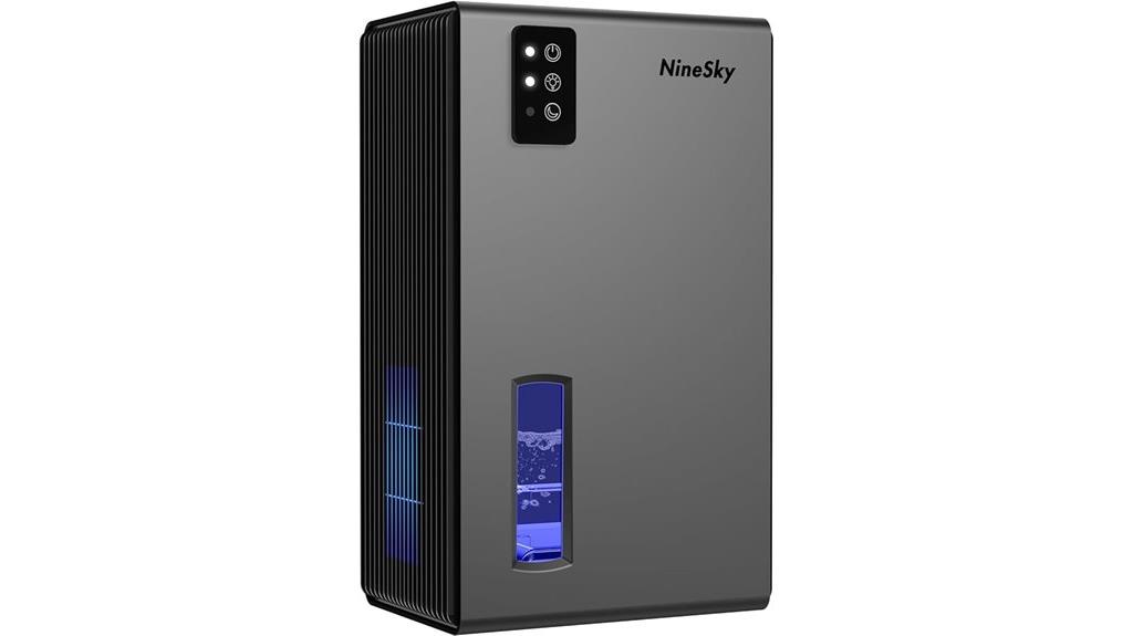 ninesky dehumidifier water capacity