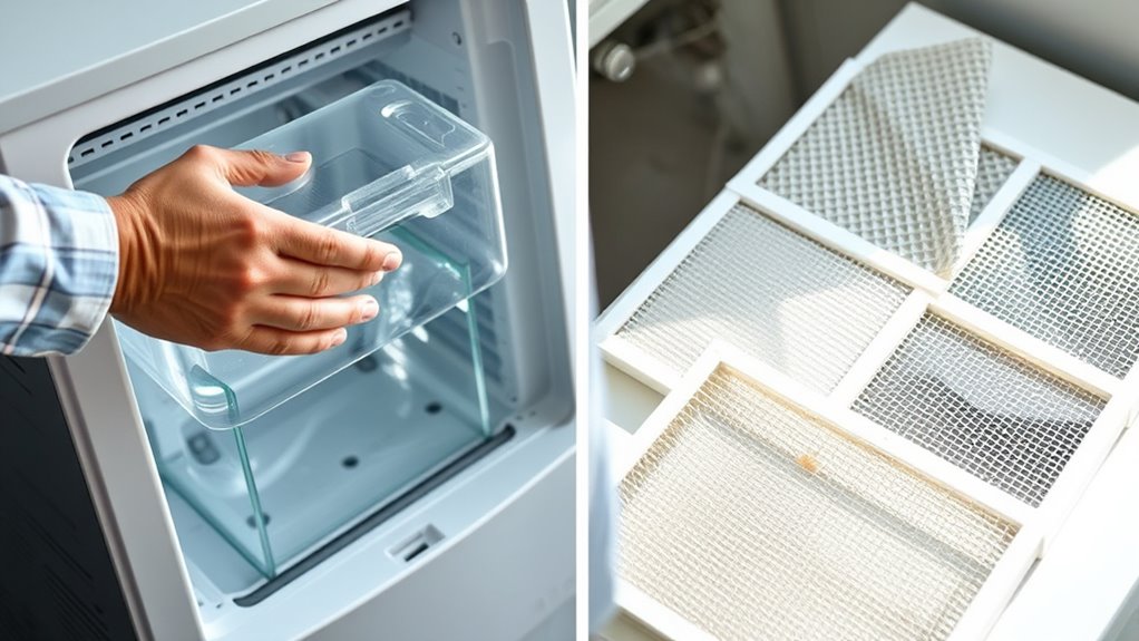 replace or wash filters regularly