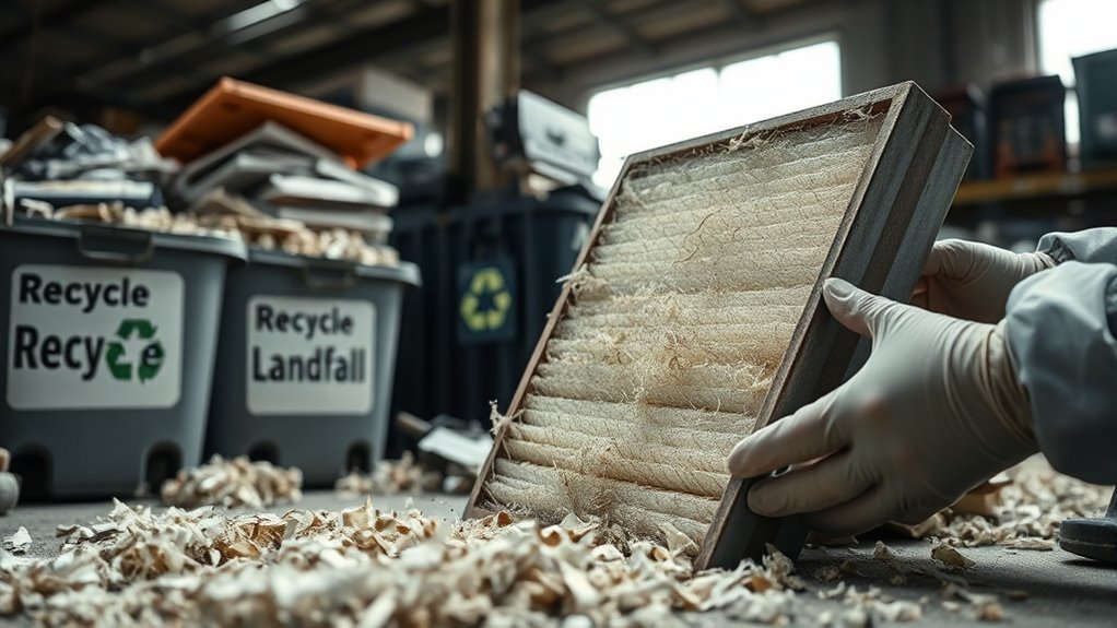 responsible disposal of contaminated filters