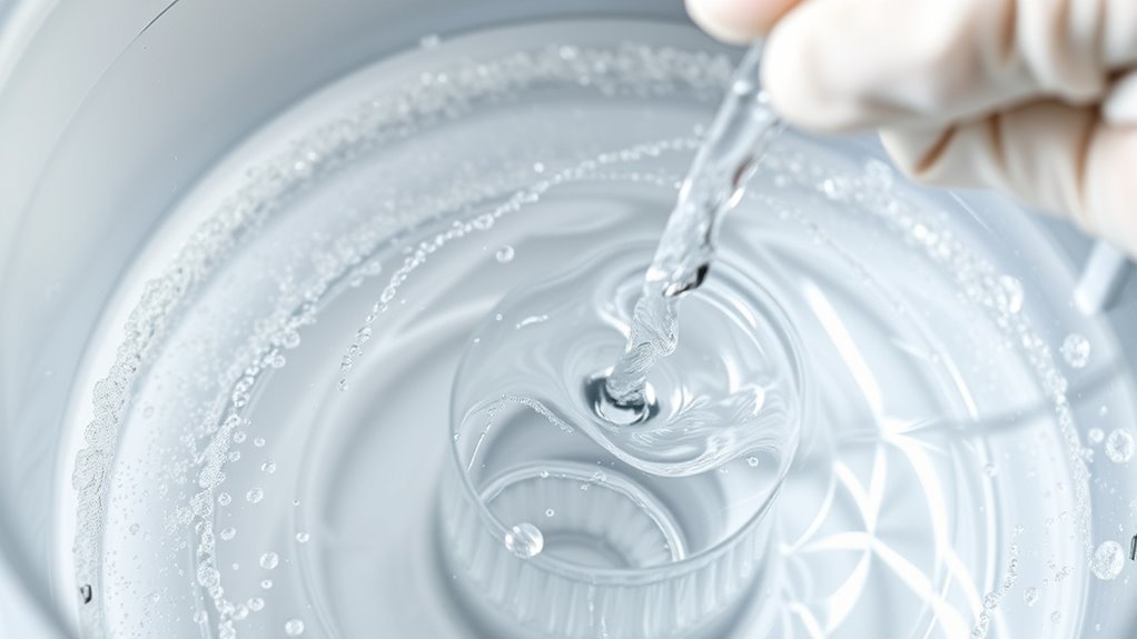 rinse to remove residues