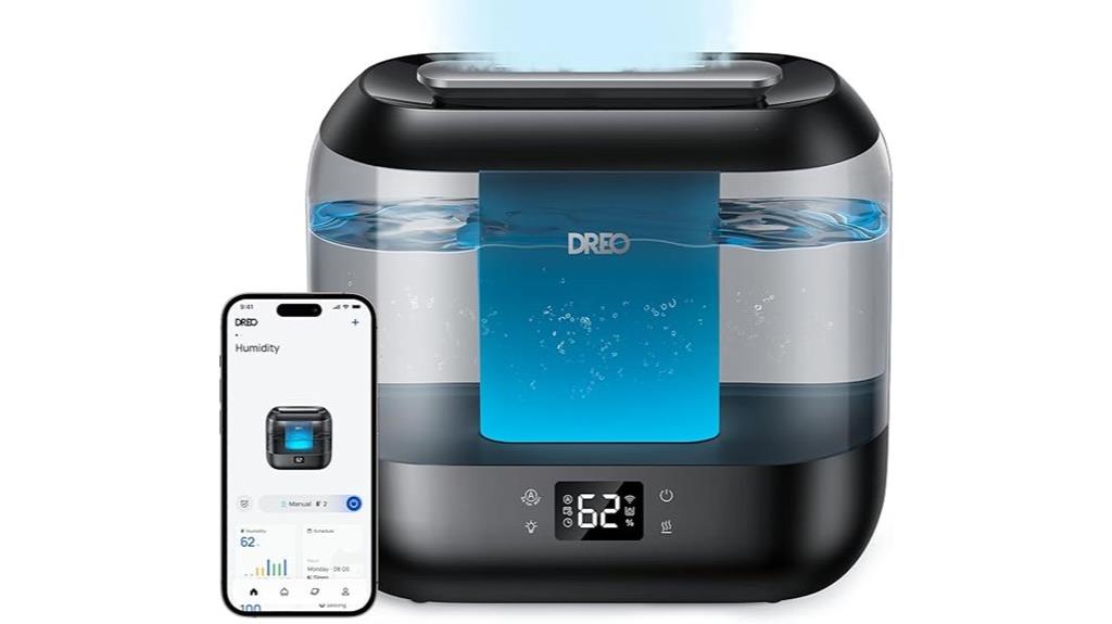 smart bedroom humidifier app