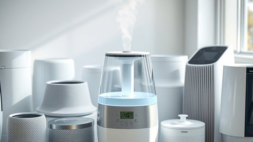 top filtered evaporative humidifiers