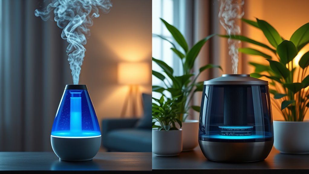 ultrasonic vs evaporative humidifiers