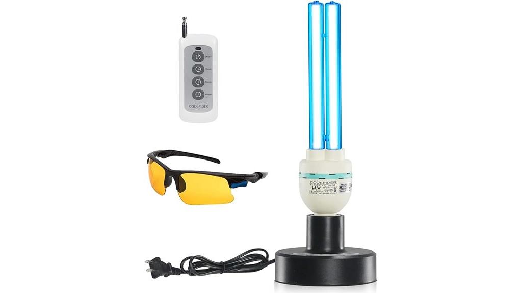 36w uv lamp with remote