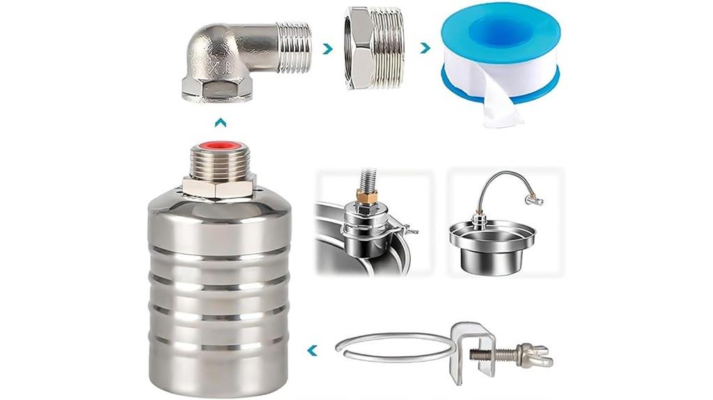 adjustable water level valve