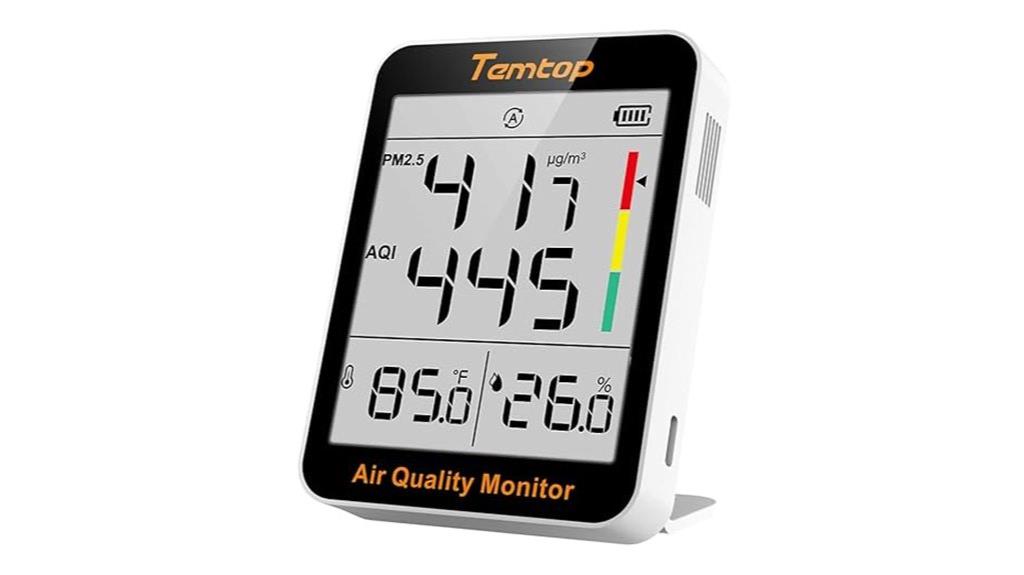 air quality thermo hygrometer monitor