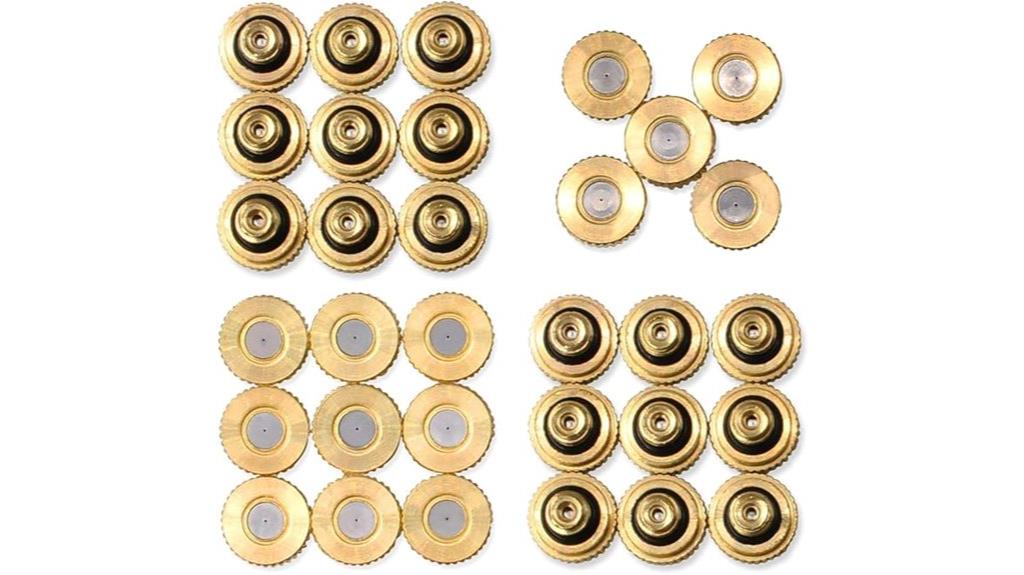 brass misting nozzles pack