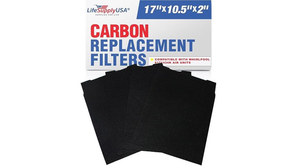 carbon filter replacement pack