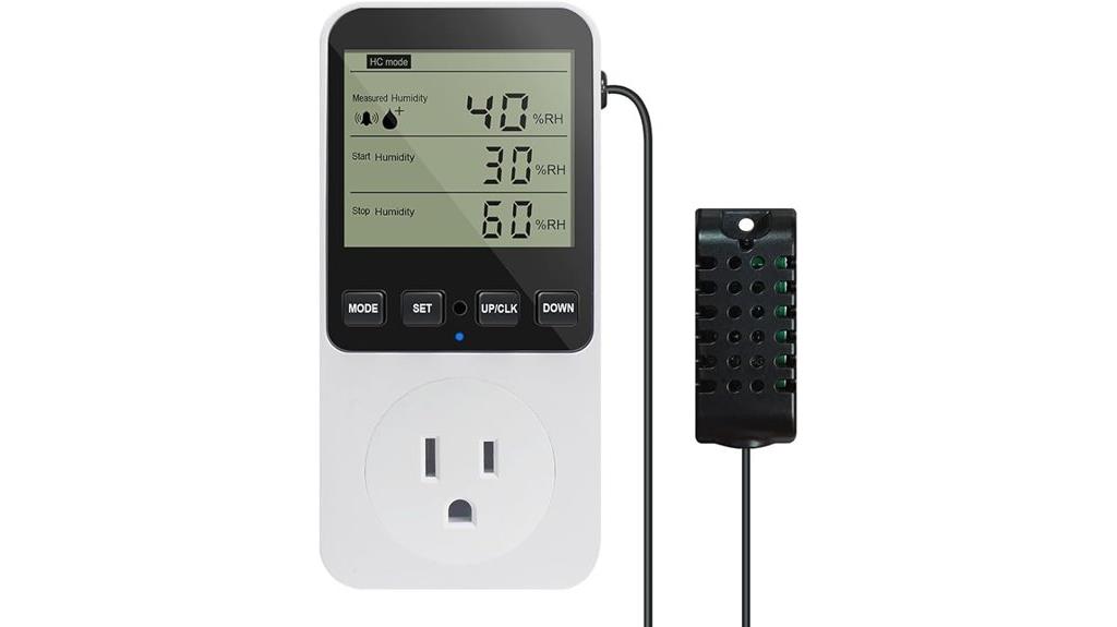 digital humidistat outlet switch