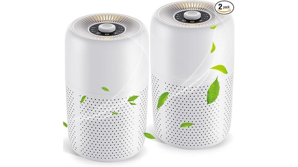 dual air purifiers with aromatherapy