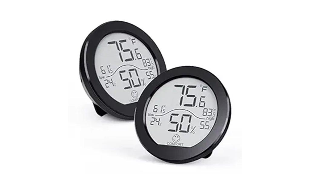 dual hygrometer thermometer set