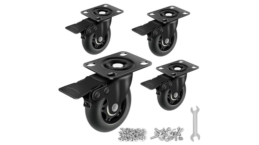 heavy duty caster set