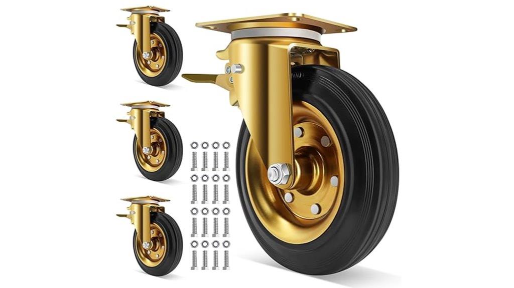 heavy duty plate casters