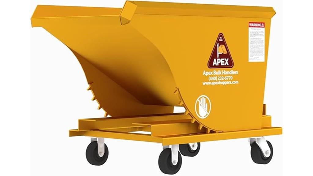 heavy duty self dumping hopper