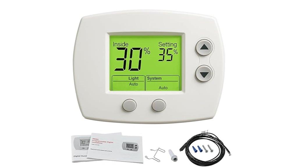honeywell digital humidistat control