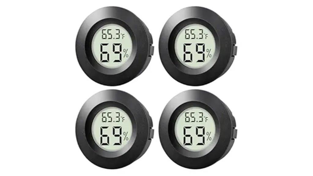 mini indoor outdoor hygrometer set