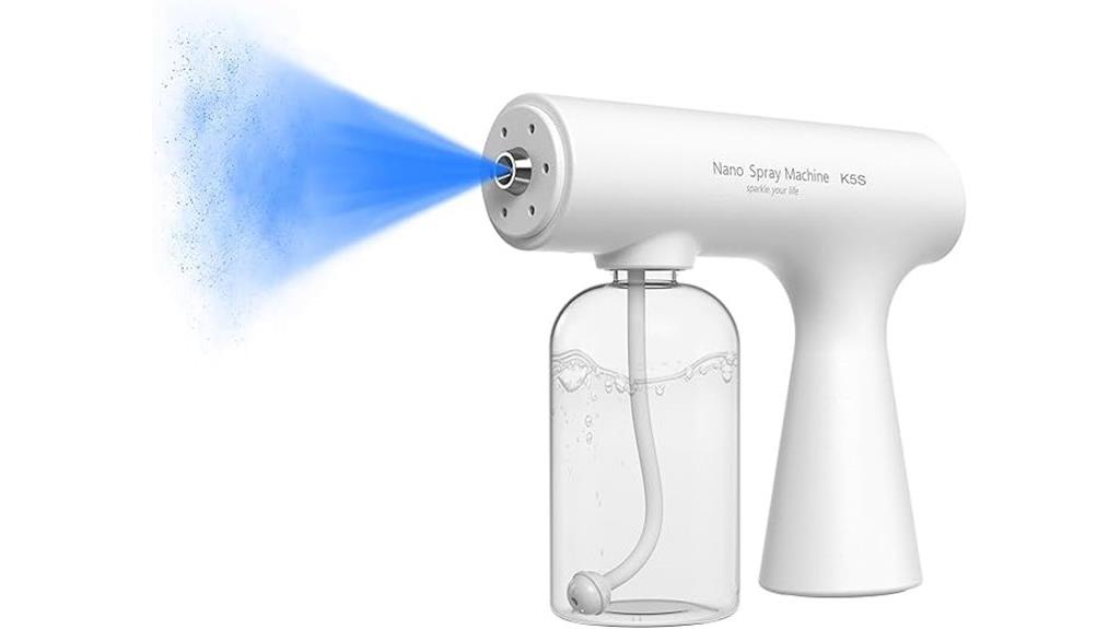 portable blue light electrostatic disinfectant