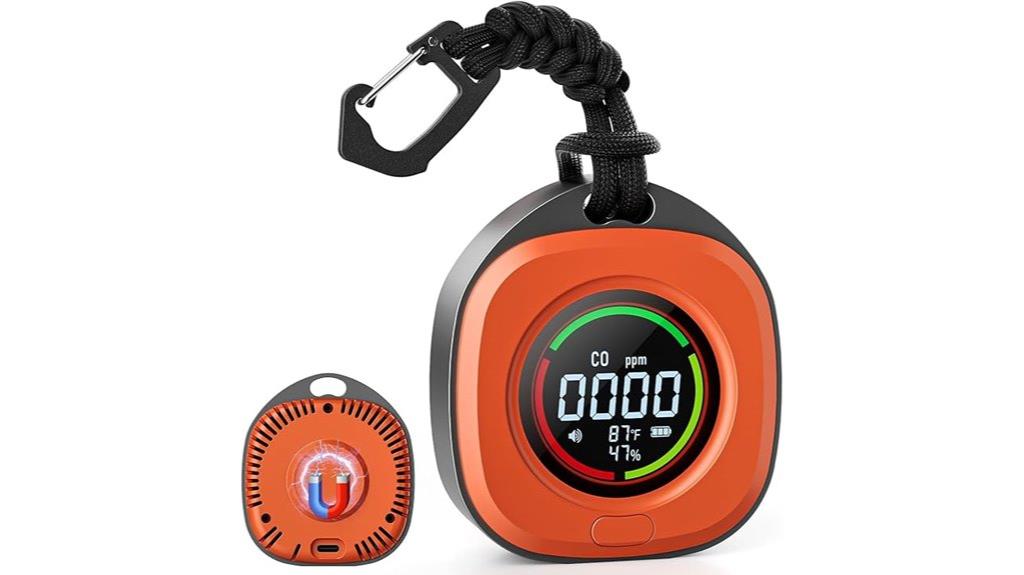 portable co detector holes