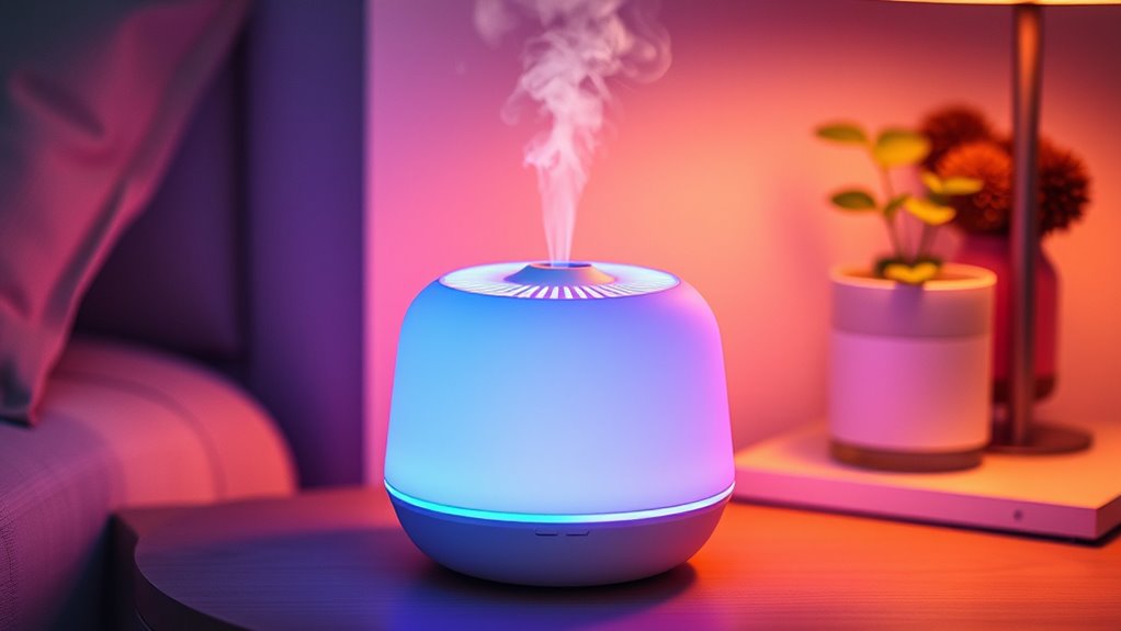 portable colorful mist humidifier