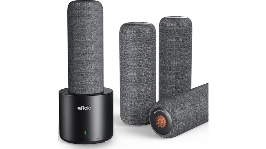 portable cordless dehumidifier with heater