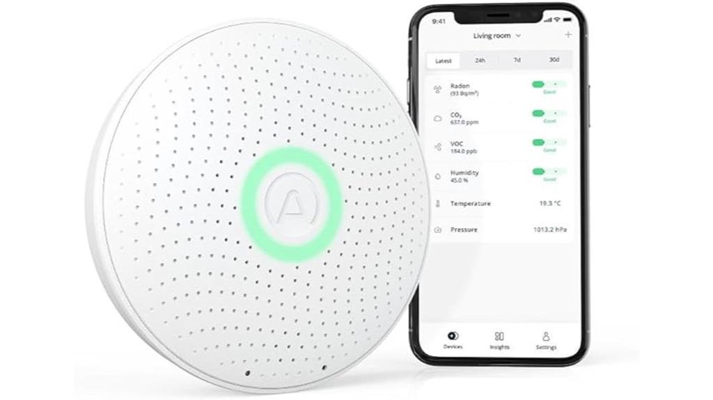 radon and air quality monitor