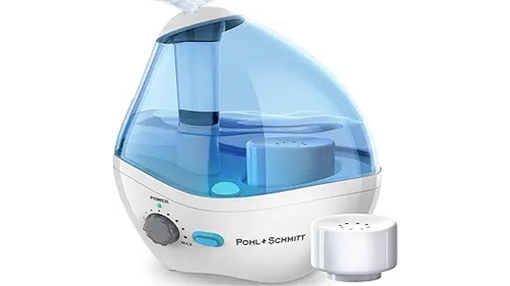silent ultrasonic humidifier with nightlight