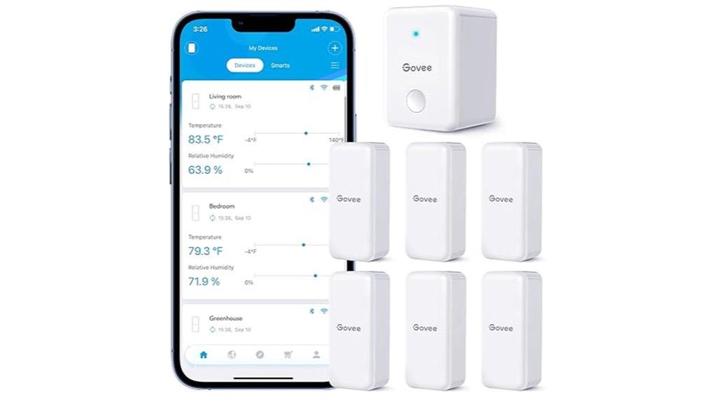 six pack wifi hygrometers