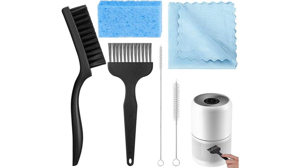six piece purifier brush set