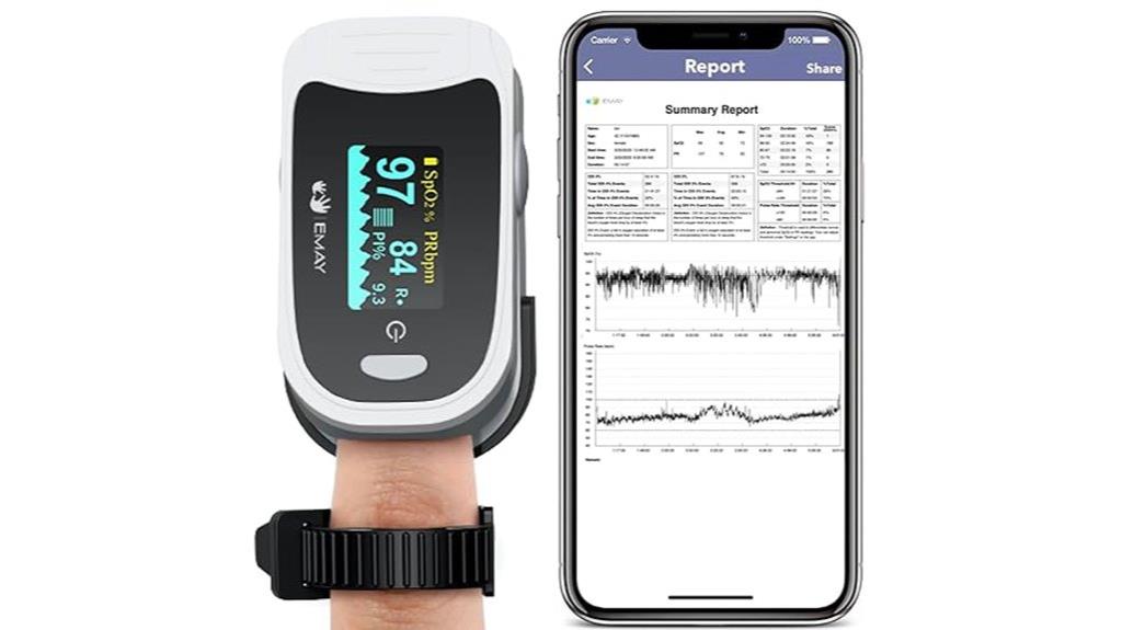 sleep oxygen monitor recording