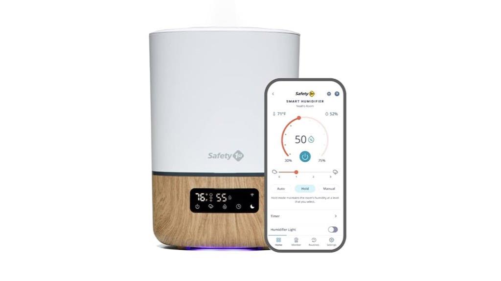 smart humidifier with safety features