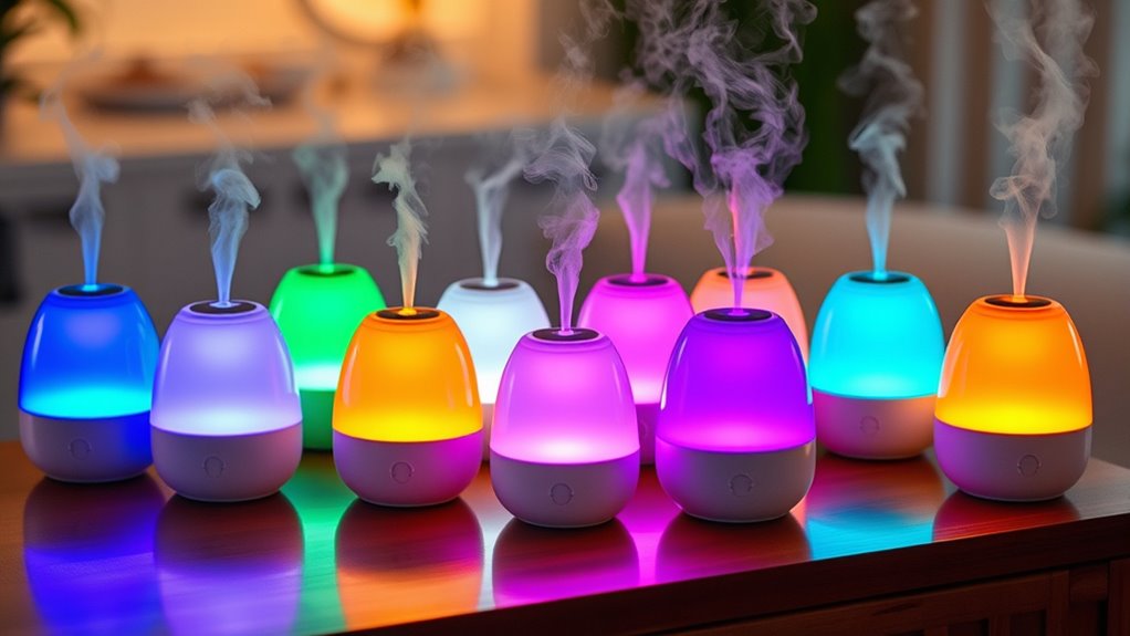 stylish color changing humidifiers