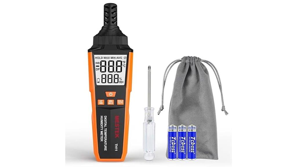 temperature and humidity meter