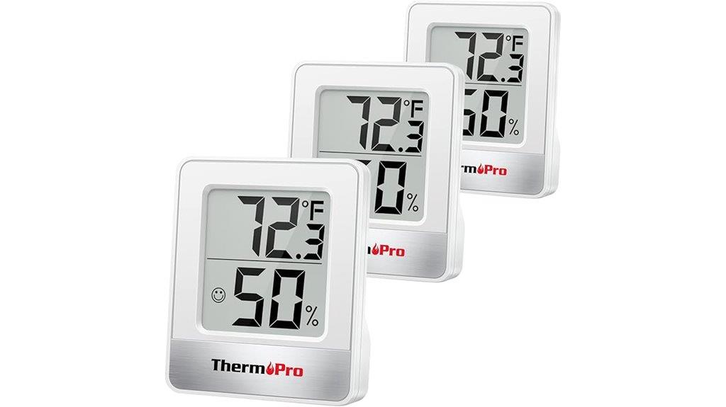 three hygrometers in pack
