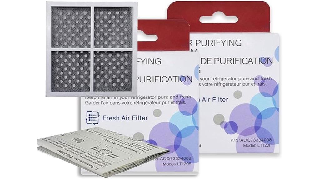 two oem refrigerator filters