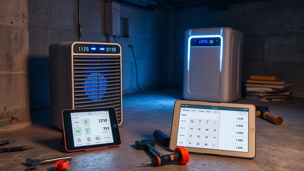 basement dehumidifier capacity estimator