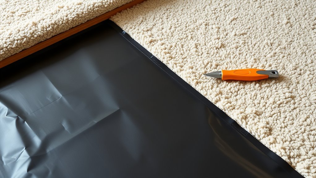 carpet moisture barrier installation