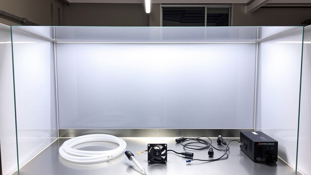 ensure sterile laminar airflow