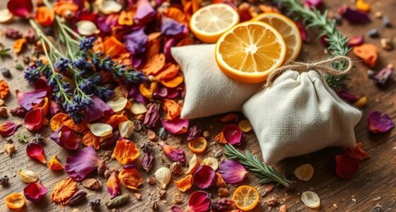 homemade plant fragrance items