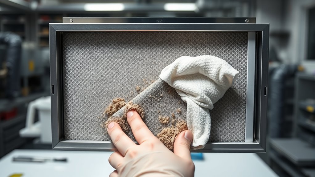 maintain clean pre filters regularly